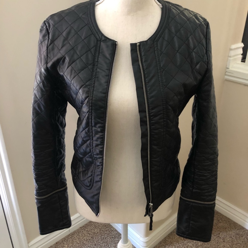 H&M faux leather jacket